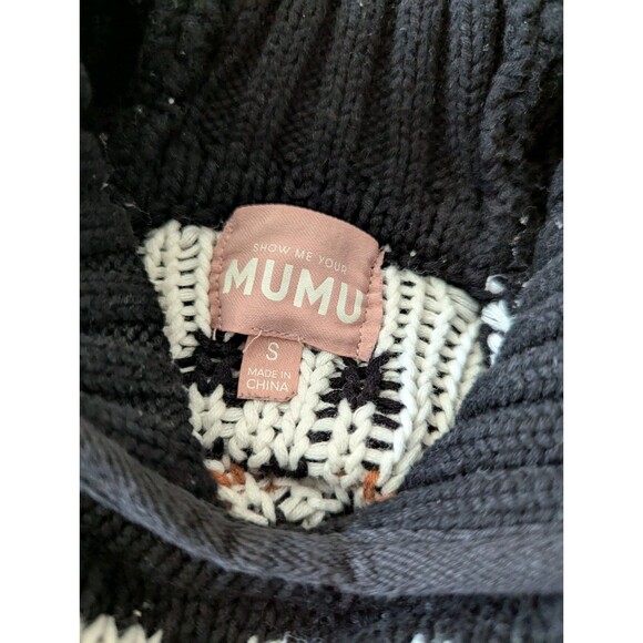 Show Me Your Mumu Vail Sweater Oversized Chunky Knit Pre Owned - Picture 7 of 10